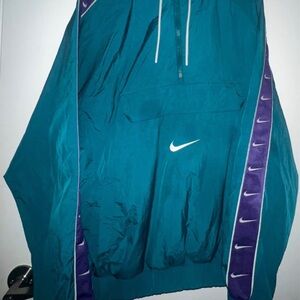Nike Teal and Purple Windbreaker